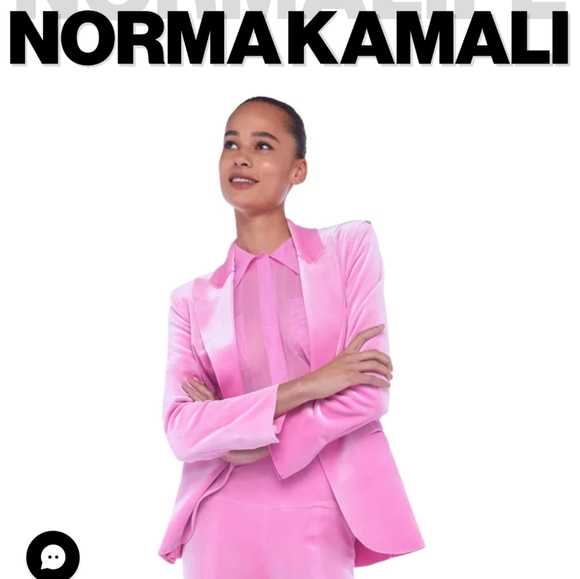 Norma Kamali Single Breasted Jacket Candy Pink - Picture 3 of 6